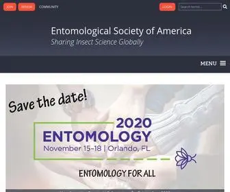 Entsoc.org(Entomological Society of America) Screenshot