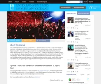 Entsportslawjournal.com(Entertainment and Sports Law Journal) Screenshot