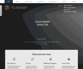 Entsurgicalgroup.com(ENT Physician Oceanside CA) Screenshot