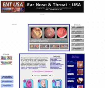 Entusa.com(Allergy Ear Nose and Throat) Screenshot