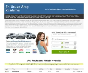 Enucuzaarackiralama.com(Ucuz Araç Kiralama Firmaları ve Fiyatları) Screenshot