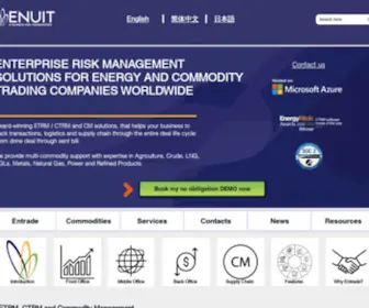 Enuit.com(Enuit provides Award winning Energy and commodity trading risk management (ETRM / CTRM and CM)) Screenshot