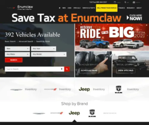 EnumclawcJd.com Screenshot