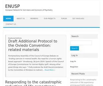 Enusp.org(European Network of (Ex) Screenshot