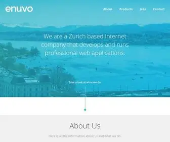 Enuvo.ch(We are a Zurich based Internet company) Screenshot