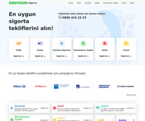 Enuygunsigorta.com(Sigorta Teklifleri) Screenshot