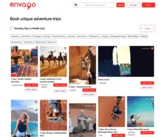 Envago.io(Book unique adventure trips in the Middle East) Screenshot