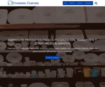Envasescuevas.net(ENVASES CUEVAS Envases Desechables) Screenshot
