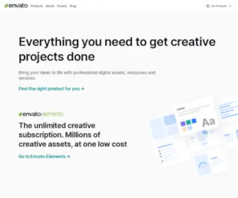 Envato.info(Join millions and bring your ideas and projects to life with Envato) Screenshot