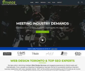 Enveos.com(Website Design Toronto) Screenshot