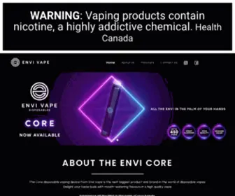 Envi-Vape.com(ENVI Vape) Screenshot