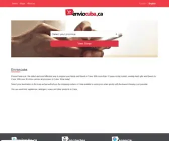 Enviocuba.ca(Envioscuba) Screenshot