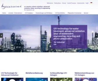 Enviolet.com(Uv-reactors, uv-oxidation, advanced oxidation (aop), photo-oxidation) Screenshot