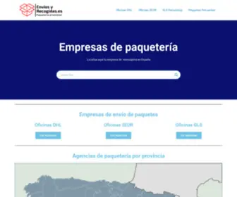 Enviosyrecogidas.es(Empresas de paquetería) Screenshot