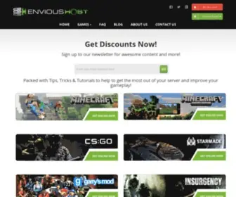 Envioushost.com(Minecraft host) Screenshot