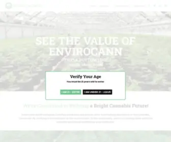 Envirocann.com(Cannabis Cultivation Certifications for Marijuana Farms) Screenshot