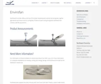 Envirofan.com(A division of Northwest Environmental Systems) Screenshot