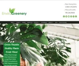 Envirogreenery.com(Massachusetts Office Plant Service) Screenshot