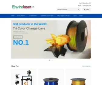 Envirolaser3D.com(Envirolaser3D Home Page) Screenshot