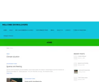 Envirolovers.com(Welcome envirolovers) Screenshot