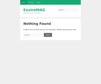 Enviromag.net(Opening doors for new ideas) Screenshot