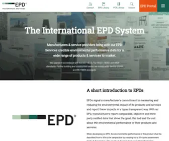 Environdec.com(The International EPD) Screenshot
