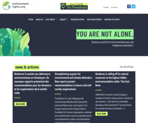 Environment-Rights.org(Environment Rights) Screenshot