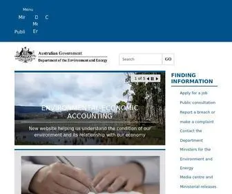 Environment.gov.au(Department of Agriculture) Screenshot