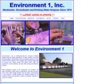 Environment1INC.com(Environment 1) Screenshot