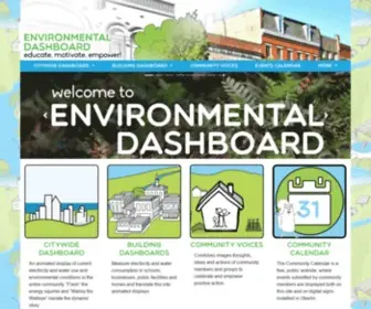 Environmentaldashboard.org(Environmental Dashboard. A technology & approach for organizations and whole communities) Screenshot