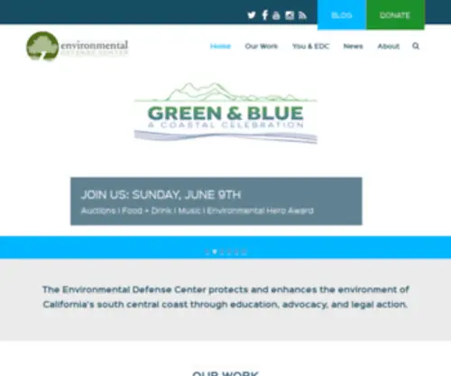 Environmentaldefensecenter.org(Environmental Defense Center) Screenshot