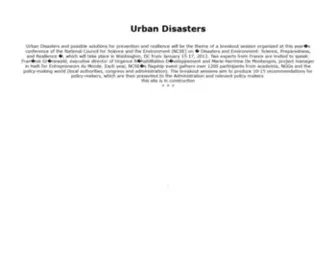 Environmentaldisasters.net(Urban Disasters) Screenshot