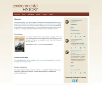 Environmentalhistory.net(The leading academic journal in the field of environmental history) Screenshot