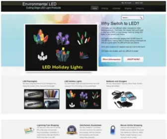 Environmentalled.com(LED light products) Screenshot