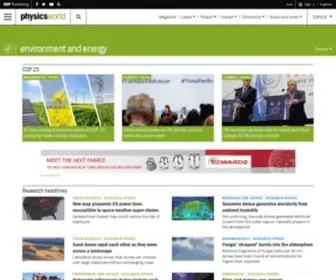 Environmentalresearchweb.org(Physics World) Screenshot
