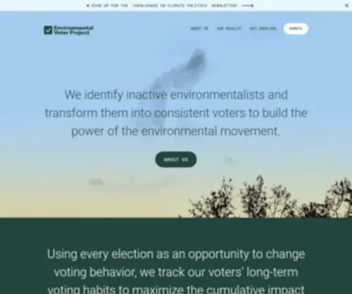 Environmentalvoter.org(Environmental Voter Project) Screenshot