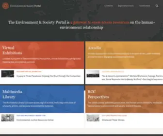 Environmentandsociety.org(Environment & Society Portal) Screenshot