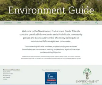 Environmentguide.org.nz(Environment Guide Home) Screenshot