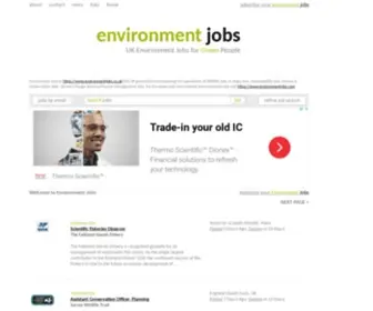 Environmentjobs.co.uk(Environment Jobs and Environment Post) Screenshot