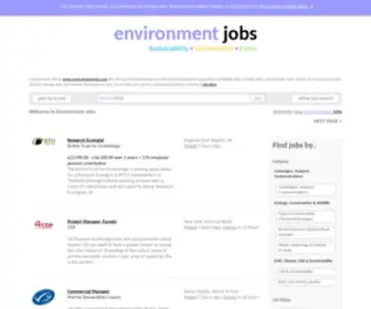 Environmentjobs.com(Environmental and Green Jobs Worldwide) Screenshot