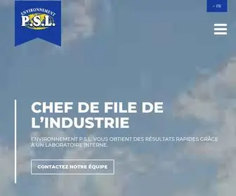 Environnementpsl.com(Gestion Matières Dangereuses Montréal) Screenshot