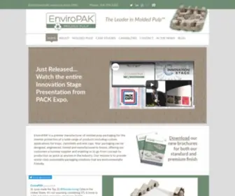 Enviropak.com(Custom Molded Pulp Packaging) Screenshot