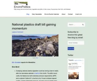 Enviropolitics.com(Daily energy and environment news) Screenshot