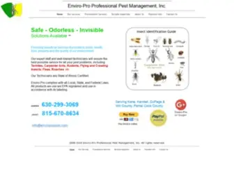 Enviroproppm.com(ENVIRO-PRO Professional Pest Management, Inc) Screenshot