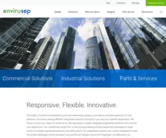 Envirosep.com(Fluid Handling) Screenshot