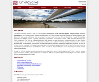 Envirosolve.com(EnviroSolve Corporation) Screenshot