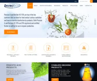 Envirotech.com(Peracetic Acid) Screenshot