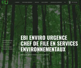 Envirourgence.com(EBI Enviro Urgence) Screenshot