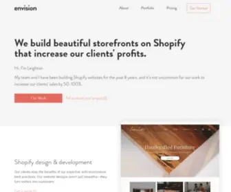 Envision.io(Web Design & Shopify Experts in Charleston) Screenshot