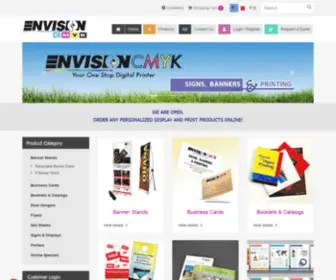 Envisioncmyk.com(Best value online printing company) Screenshot